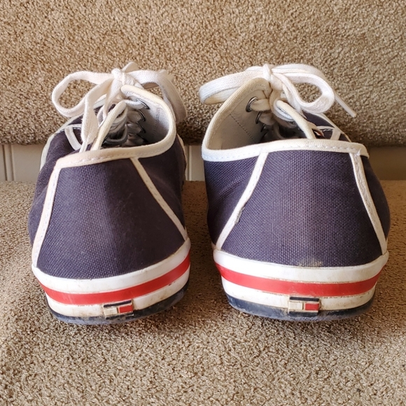 Mens Tommy Hilfiger sneakers size 9 1/2 blue red - Picture 6 of 11
